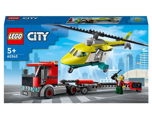 LEGO® City 60343 Le transport de l’hélicoptère de secours