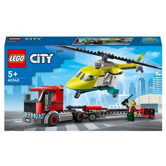 LEGO® City 60343 Le transport de l’hélicoptère de secours