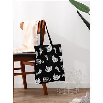 Totebag Miniso Tom et Jerry Noir