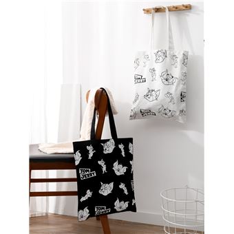 Totebag Miniso Tom et Jerry Noir