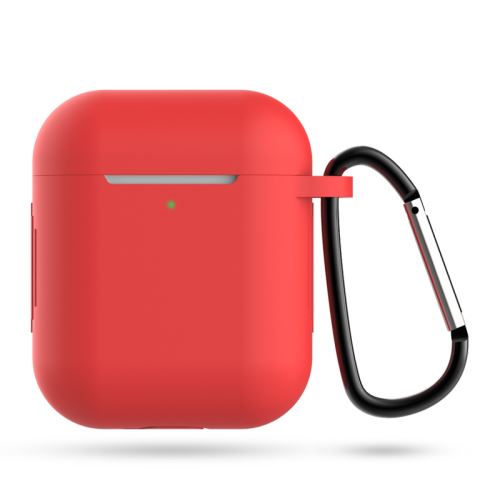 Etui de protection en silicone On Earz Mobile Gear Rouge pour AirPods 1 et 2