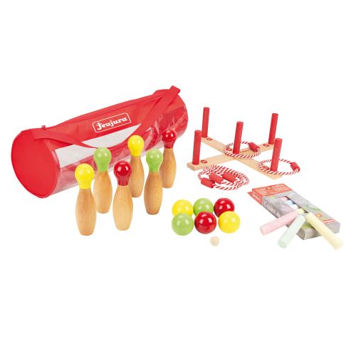 JEUJURA Pack de jeux dexterieur en bois