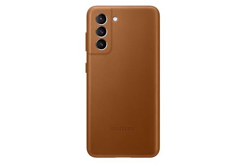 Coque en cuir Samsung pour Samsung Galaxy S21 Marron