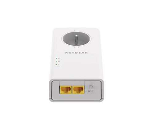 NETGEAR Powerline 2000 + Extra Outlet - Adaptateur CPL - GigE, HomePlug AV  (HPAV) 2.0 - Branchement mural (pack de 2) - CPL