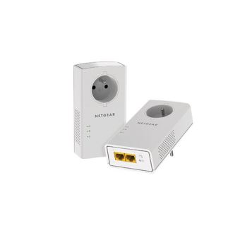 Kit de 2 CPL PLP2000 2000 Mbps - Prise filtrée intégrée et 2 Ports Gigabit