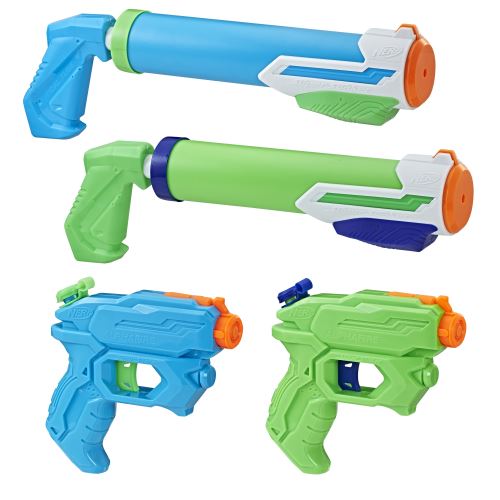 Pack De 4 Pistolets à Eau Super Soaker Nerf Floodtastic