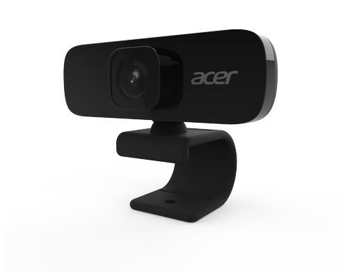 Webcam Acer Full HD 1080p avec microphone intégré noir pour visioconférences et streaming - Image 4