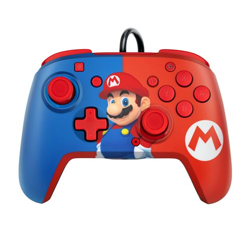 Manette Gaming filaire pour Nintendo Switch Pdp Faceoff Deluxe Mario