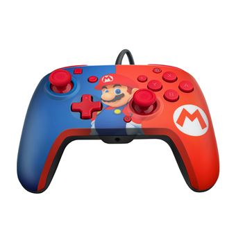 Manette Gaming filaire pour Nintendo Switch Pdp Faceoff Deluxe Mario