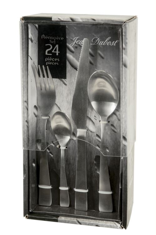 PRADEL MENAGERE 24 PIECES SATIN INOX EN