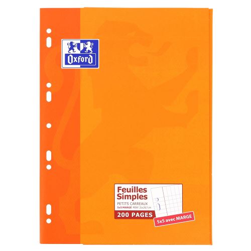 Etui feuillets Oxford 200 Pages Q5