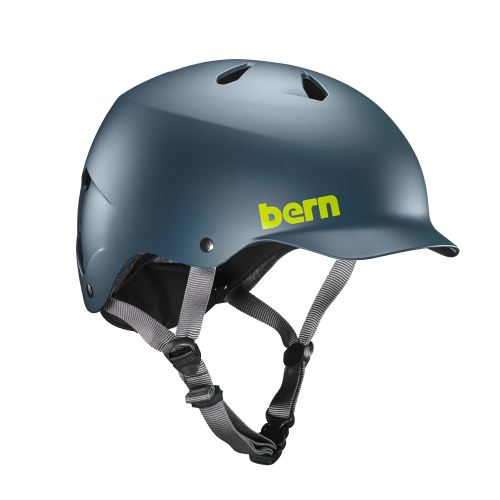 Casque de vélo Bern Watts d’été Taille M Bleu Mat