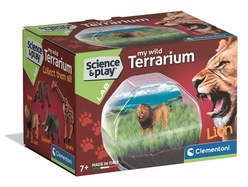 Jeu de science et d'expérience Clementoni Mini Terrarium Lion