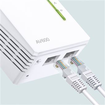 CPL TP-Link AV600 Powerline Blanc et gris + WiFi N Reconditionné