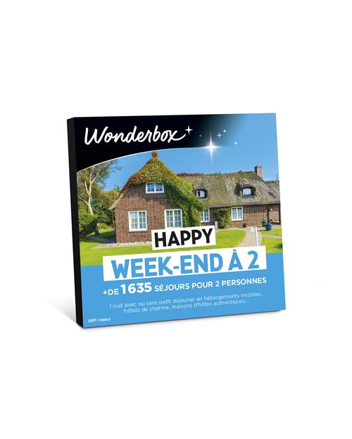 Coffret cadeau Wonderbox Happy week-end à 2