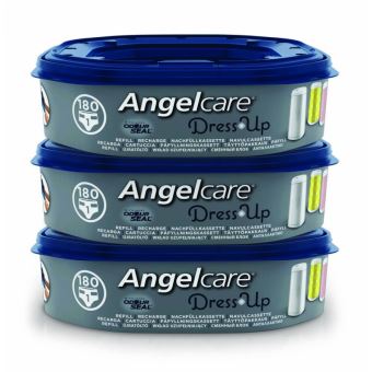 Angelcare Pack de 3 Recharges pour Poubelle à Couches