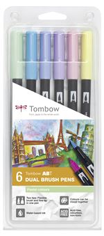 Set 6 Feutres Tombow France & Benelux Dual Pastels