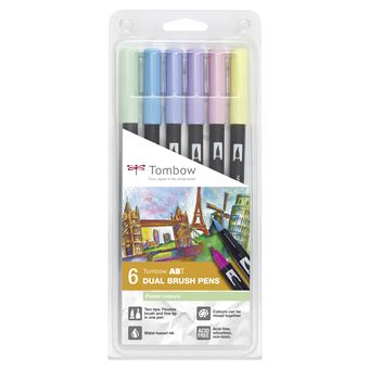 Set 6 Feutres Tombow France & Benelux Dual Pastels