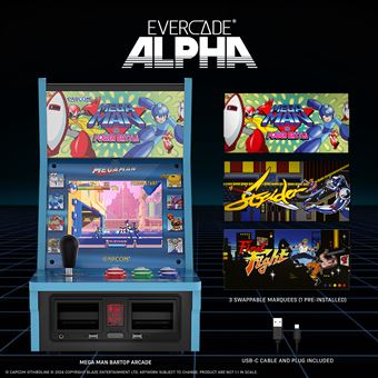 Console rétrogaming Just For Games Evercade Alpha Mega Man Bartop Arcade