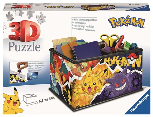 Puzzle 3D Ravensburger Boîte De Rangement Pokémon 216 Pièces