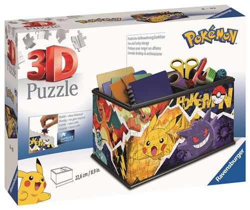Puzzle 3D Ravensburger Boîte de rangement Pokémon 216 pièces - Puzzle 3D -  Achat & prix