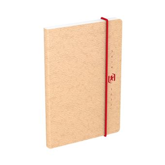 Agenda Semainier Oxford Skin 2022 10 x 15 cm Beige