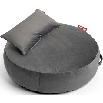 Pouf d'intérieur et coussin en velours Fatboy Pupillow Taupe