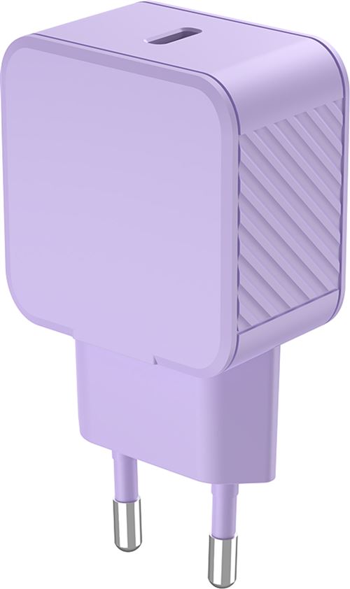 Chargeur BigBen Connected Power Delivery USB-C 20 W Violet