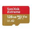 Carte mémoire micro SD SanDisk Extreme UHS-I 128 Go avec adaptateur microSDXC vers SD