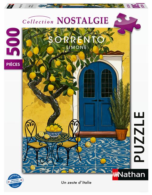 Nathan Puzzle 500 pièces: Un zeste d?Italie - Ravensburger