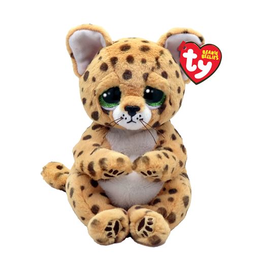 Animal en peluche Ty Beanie Bellies Medium Lloyd le léopard 30 cm