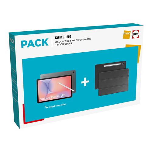 Acheter Pack Tablette Tactile Samsung Galaxy Tab S10 Lite 10,9"" Wi-Fi 128 Go Anthracite + Book Cover État correct - 358,99 € Pack Tablette Tactile Samsung Galaxy Tab S10 Lite 10,9"" Wi-Fi 128 Go Anthracite + Book Cover État correct - Samsung reconditionné disponible sur Fnac
