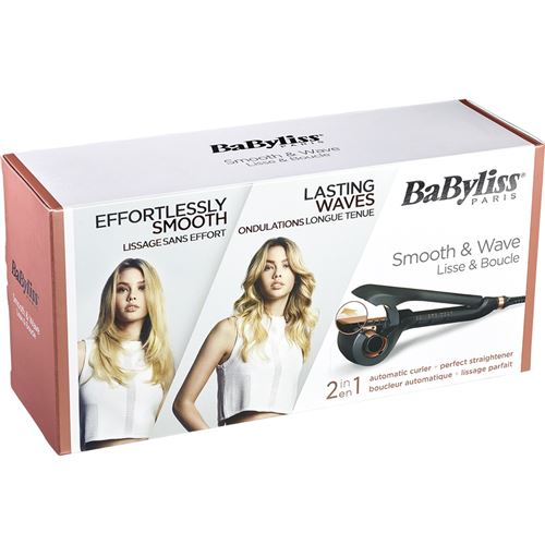 Fer a boucler Babyliss Smooth and Wave C2000E Noir Achat prix fnac