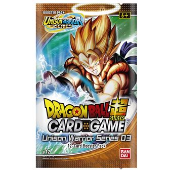 Jeu de cartes Bandai Dragon Ball Z JCC Pack Unison Warrior 3 Modèle aléatoire