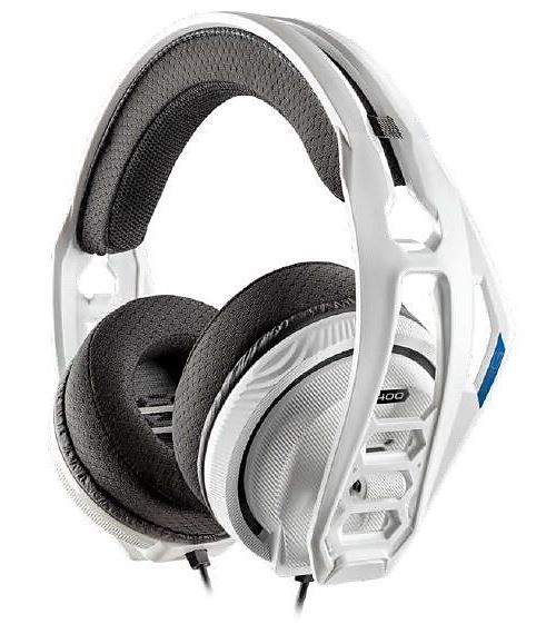 Casque Gaming BigBen Plantronics RIG 400HS Blanc pour PS4