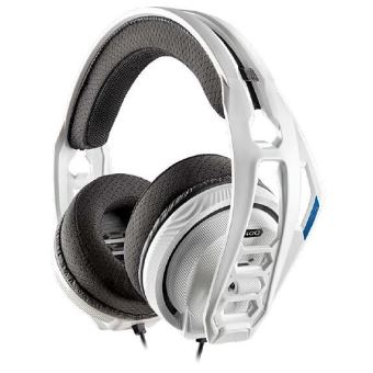 Casque Gaming BigBen Plantronics RIG 400HS Blanc pour PS4