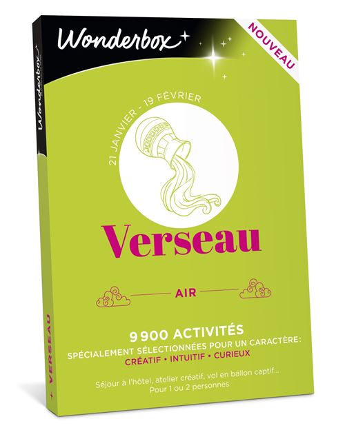 Coffret cadeau Wonderbox Verseau