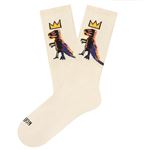Chaussettes Jimmy Lion Athletic Basquiat Pez Dispenser Taille M Beige