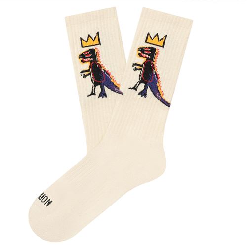 Chaussettes Jimmy Lion Athletic Basquiat Pez Dispenser Taille M Beige