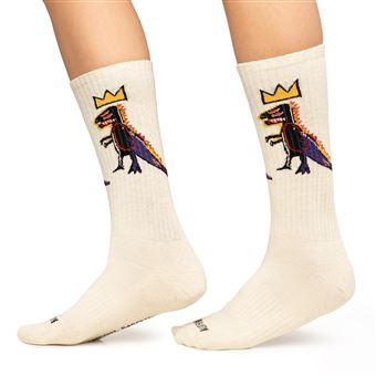 Chaussettes Jimmy Lion Athletic Basquiat Pez Dispenser Taille M Beige
