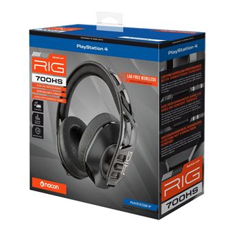 Casque Gaming sans fil Wifi Nacon Poly RIG 700HS pour PS4 Noir