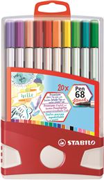 Etui 20 feutres Stabilo Colorparade Pen68 Brush