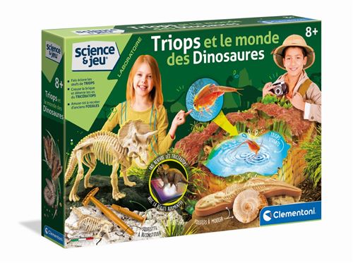 Jeu scientifique Clementoni Triops et le monde des dinosaures