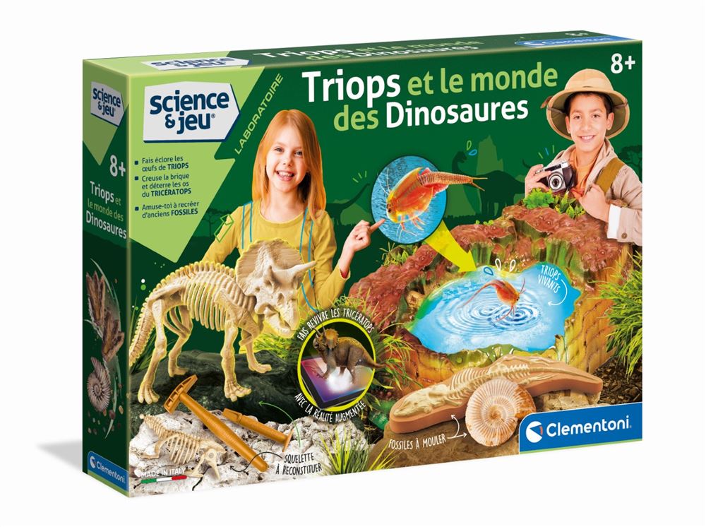 Clementoni - Science & Jeu - Triops et le monde des dinosaures - Zoma