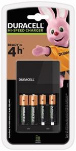 Chargeur universel Duracell CEF14 Noir avec 2 piles AA et 2 piles AAA