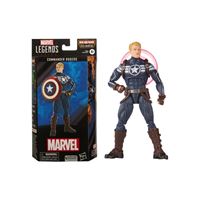 Figurine Marvel Legends Commander Rogers 15 Cm - Inspirée Des Comics, Articulée, Avec Pièce Build-A-Figure