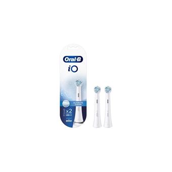 Pack De 2 Brossettes Oral-B IO Ultimate Clean - Têtes De Rechange Pour Brosse à Dents Électrique - Neuf