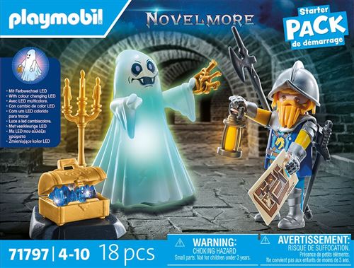 Playmobil Novelmore Starter Pack 71797 Chevalier et Fantôme à Effets Lumineux