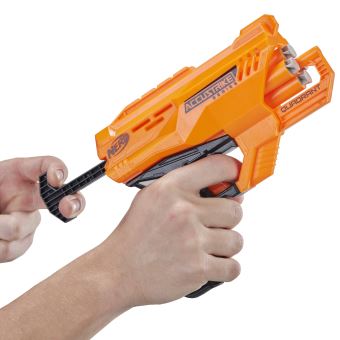 Pistolet NERF N-Strike ELITE: QUADRANT avec 4 Fléchettes Accustrike - NEUF