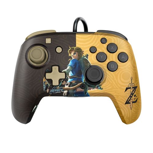 Manette Gaming filaire pour Nintendo Switch Pdp Faceoff Deluxe Zelda
